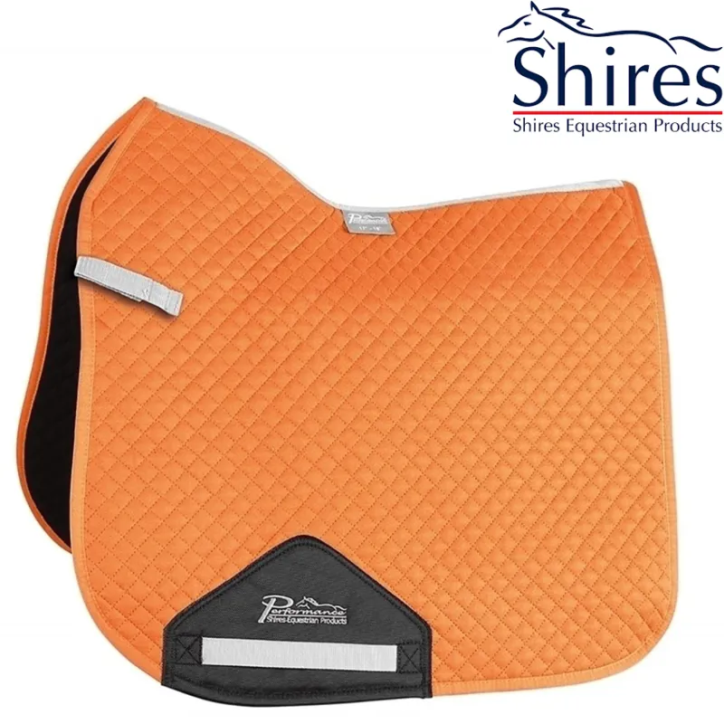 Shires Dressage Saddlecloth - Orange 